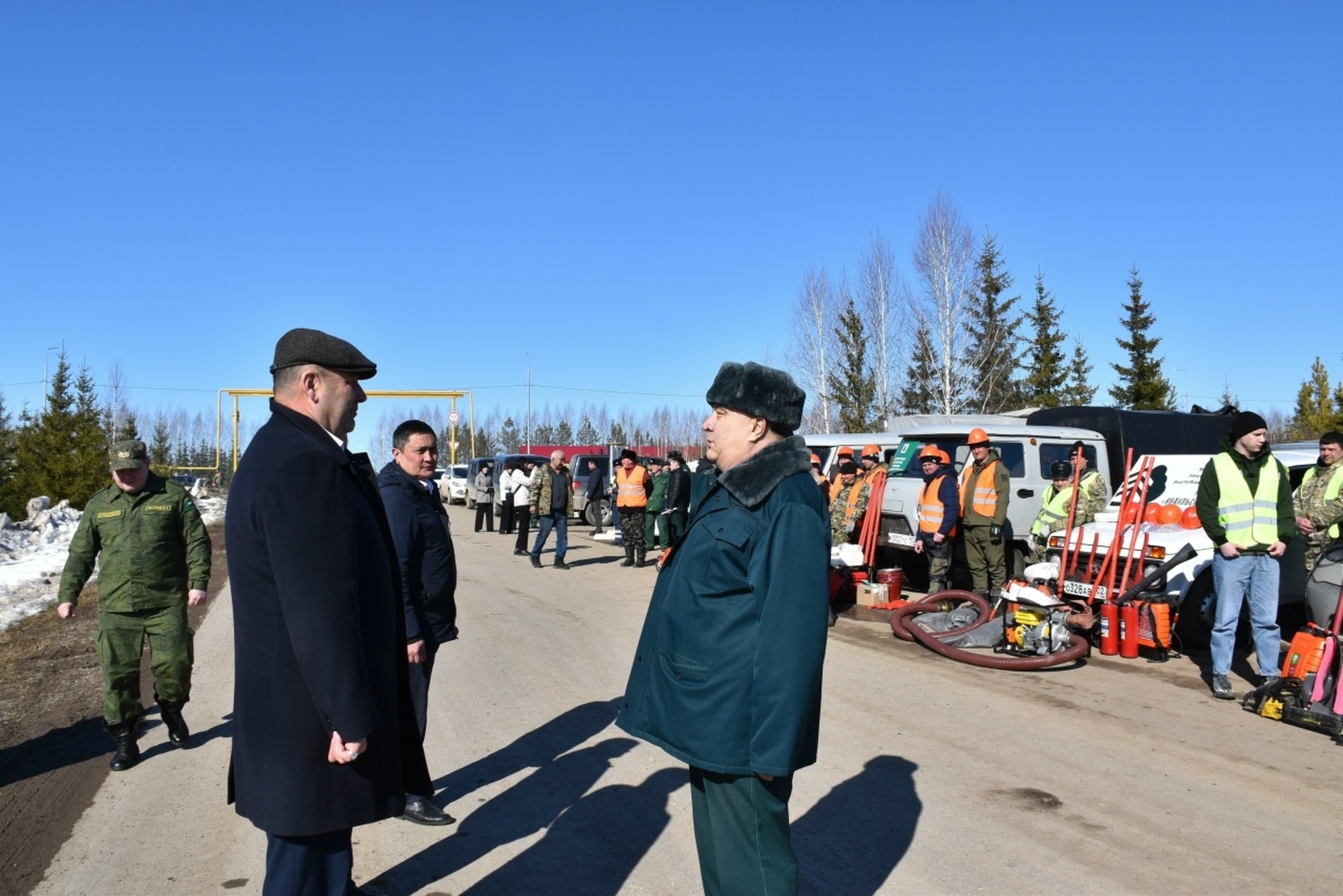 Учения по борьбе с лесными пожарами