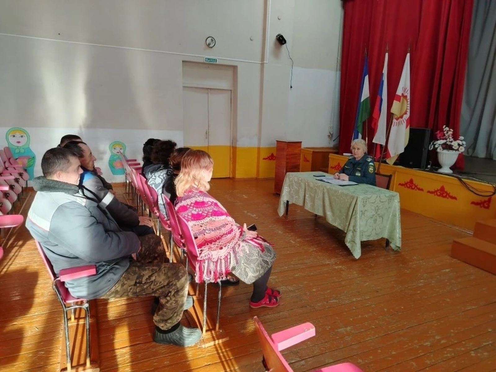 Проведение занятий по противопожарной безопасности в Никольском сельсовете