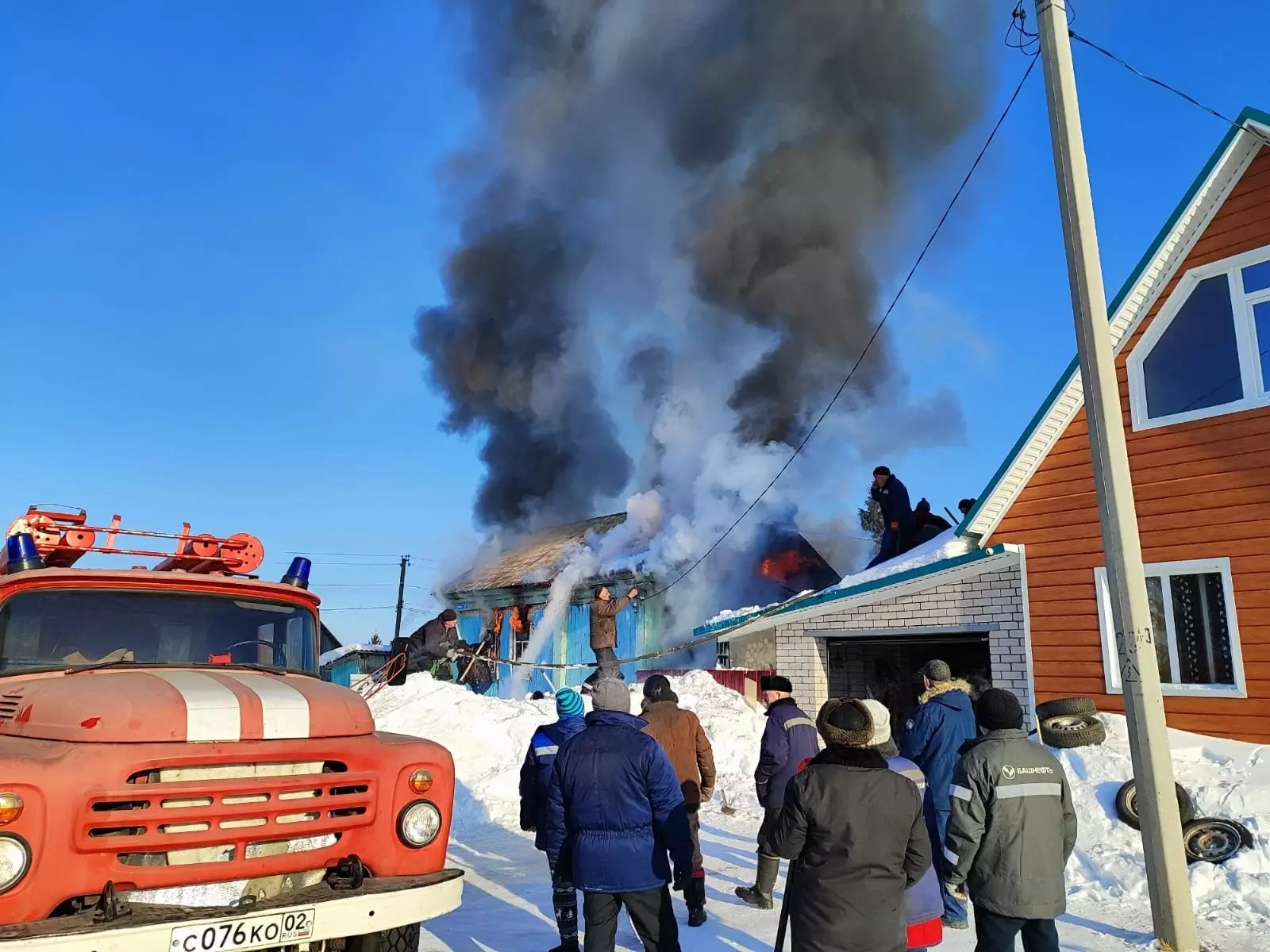 В деревне Укарлино случился пожар