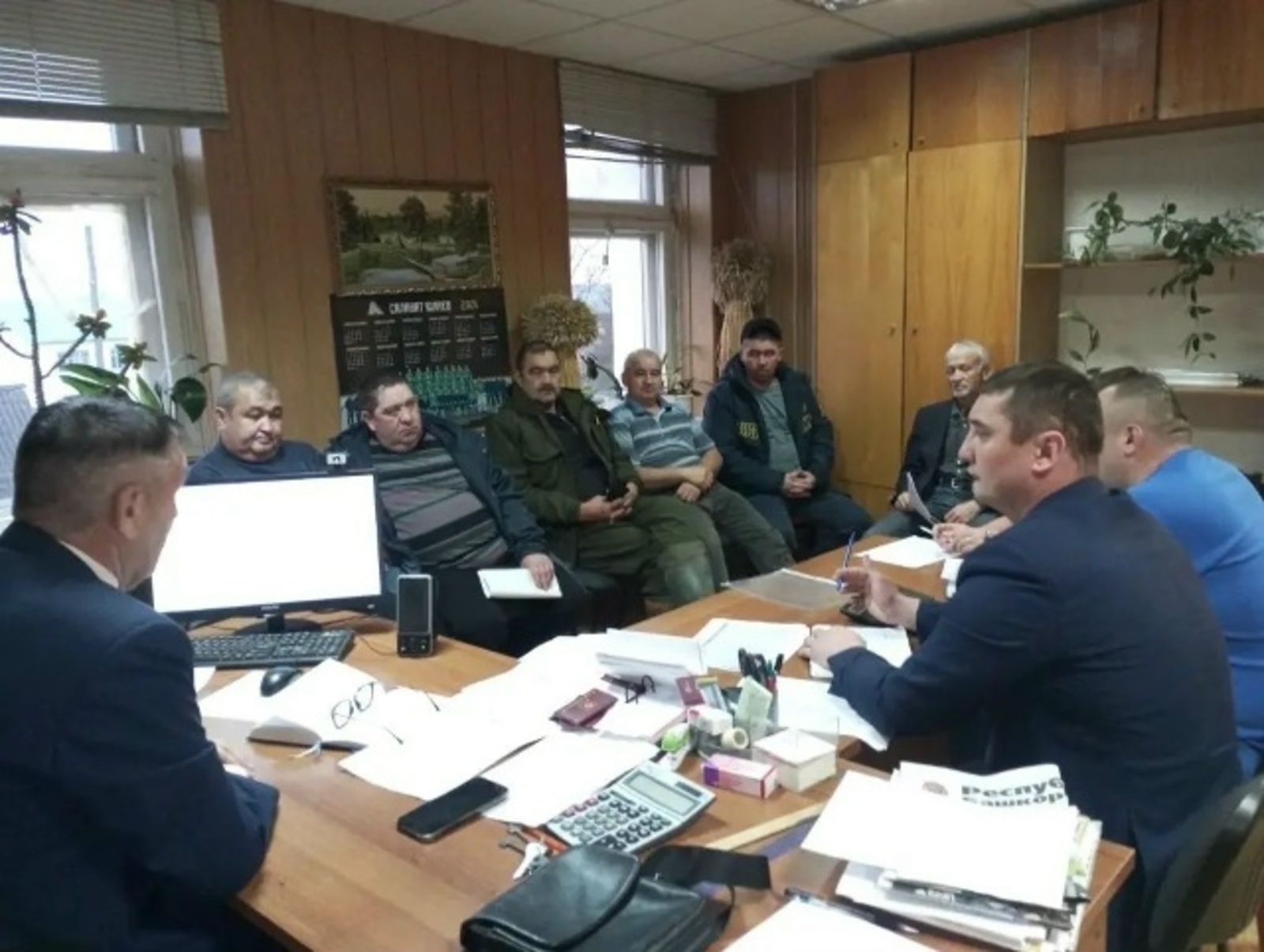 Встреча с руководителями сельхозпредприятий района