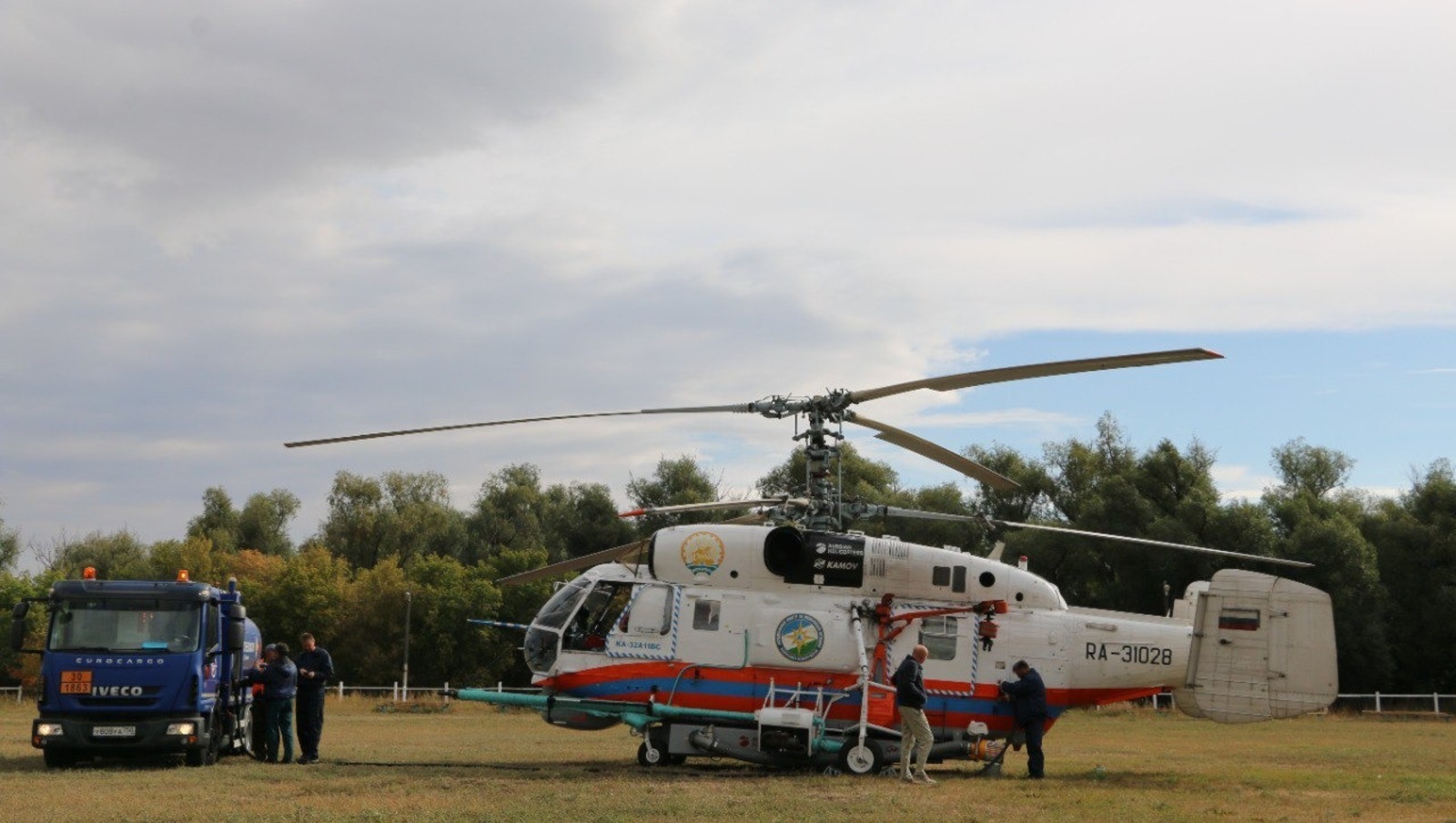 В Башкирии провели мониторинг пожарной обстановки на пожарно-спасательном вертолете Ка-32А11ВС