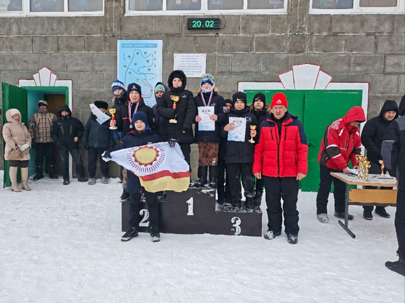 Завершение финальных соревнований по лыжным гонкам