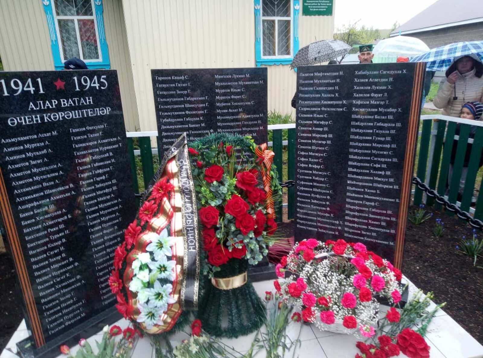В деревне Большетенькашево открыт памятник участникам ВОВ