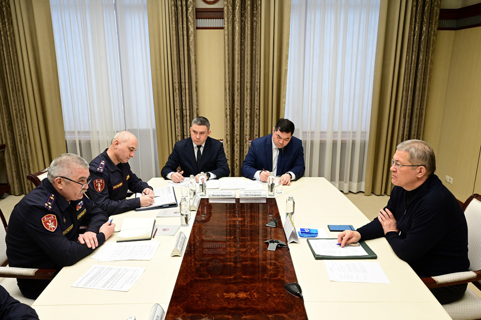 Встреча с врио начальника Росгвардии Башкортостана о безопасности школ